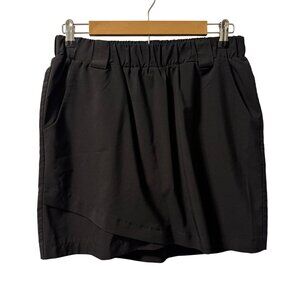 RBX Black Skort Sz M M Activewear With Elastic Waistband & Built-In Shorts Skort